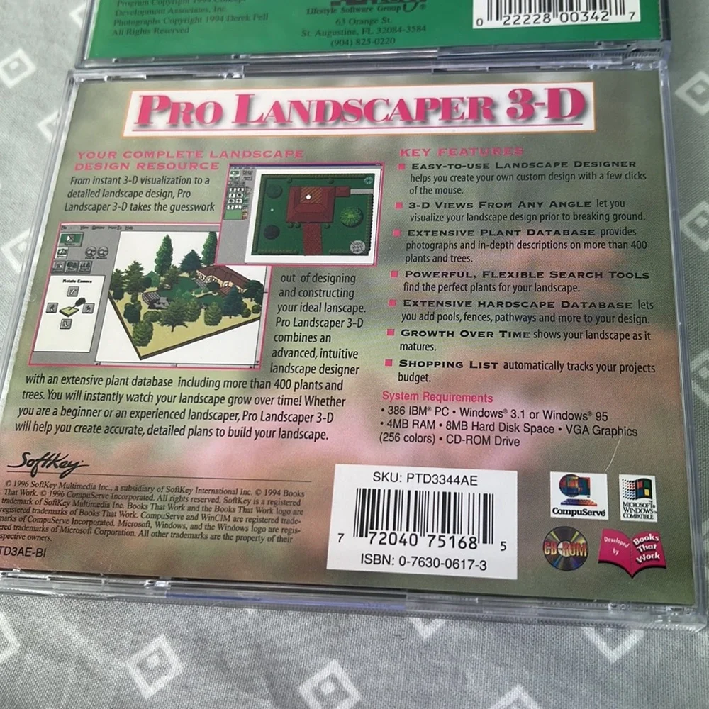 Garden and Landscaping Computer Programs CD